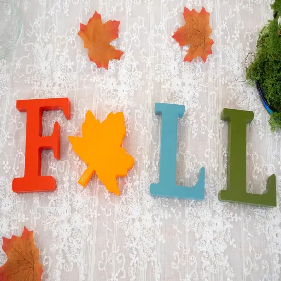 FALL Wooden Signs Tabletop Fall Decorations {4}