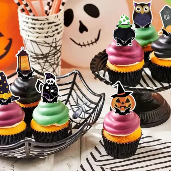 Halloween Cupcake Toppers {3}