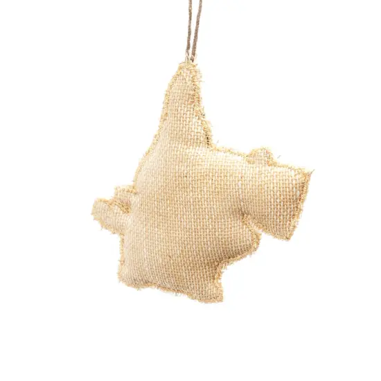 Santa Cheer Hanging Ornament - Multi Color -4" x 0.5" x 4" {4}