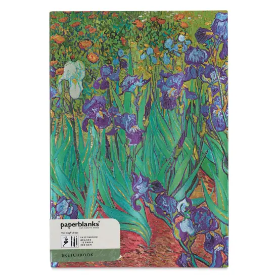 Paperblanks Mixed Media Sketchbook - Van Gogh Iris, 8" x 11-3/4" {1}