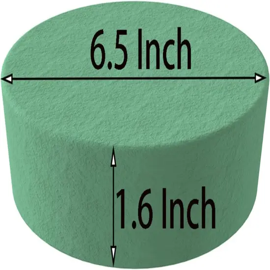 6 Pcs 6.5 Inch Round Floral Foam Blocks for Fresh and Artificial Flowers Arrangements, Dry and Wet Floral Foam for Wedding, Aisle Flowers, Party Decoration and Florist {2}