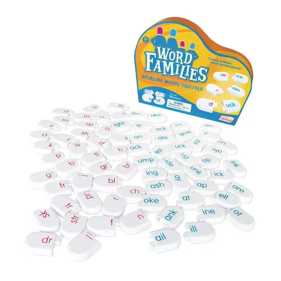 Word Families Interactive Building Blocks Literacy Game (Set of 74) {1}