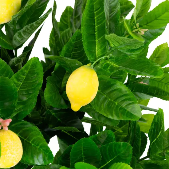 Northlight Artificial Lemon Potted Tree - 4.75' - Yellow {6}