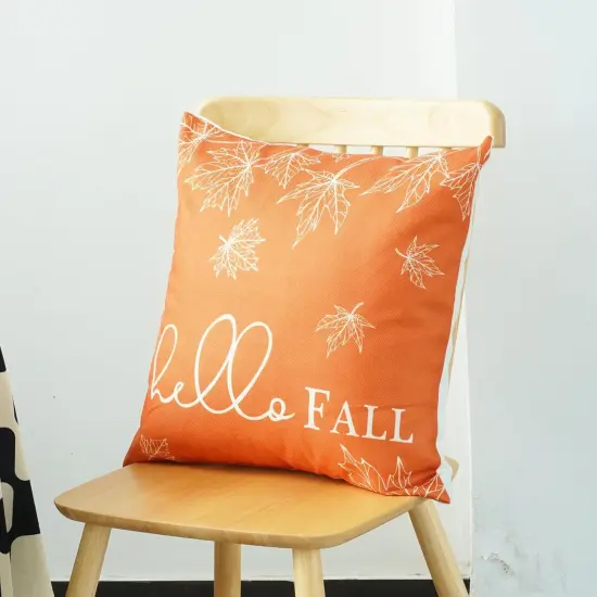 Set of 2 Fall Throw Pillow Covers 20x20 {5}
