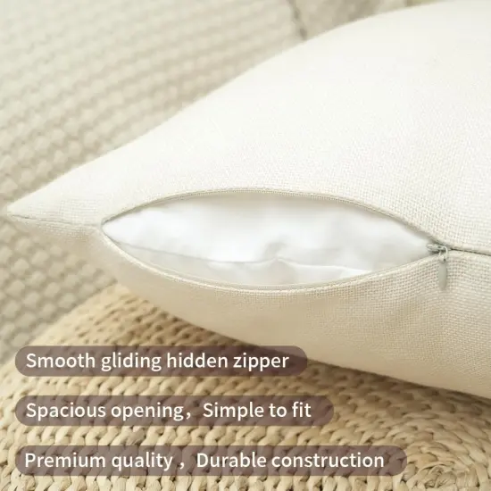 Set of 4 Fall Pumpkin and Maple Leaves Striped Pillow Covers 20 x 20 Inch {2}