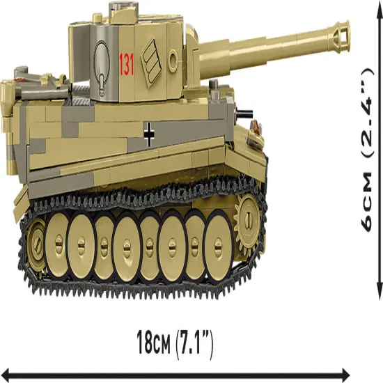 COBI Historical Collection WWII Panzer VI Tiger 1 no. 131 Tank {3}