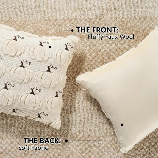 Set of 2 Fall Throw Pillow Covers 18x18inch {3}