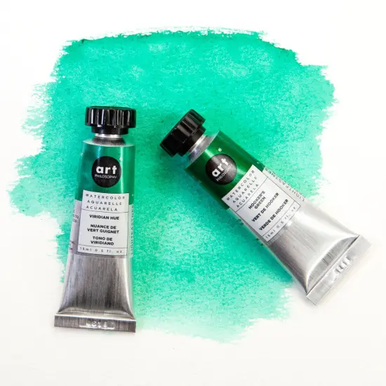 Art Philosophy&reg; Artist Grade Watercolor Tubes - Hooker's Green - 15 ml - series #2 {5}