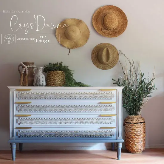 D&eacute;cor Mould CECE - Border Lace II - 1 pc, 5"x10"x8mm Copyright #VA2326868 {2}