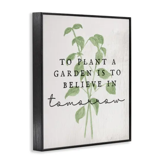 Stupell Industries Inspirational Garden Phrase Framed Giclee Wall Art Design by Daphne Polselli {3}