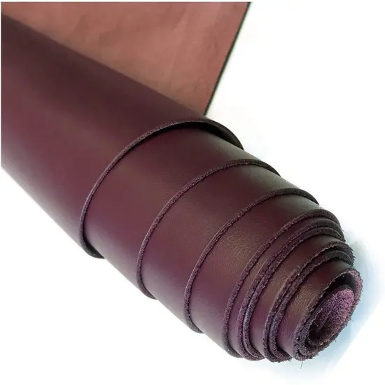 ELW Oil Tanned Leather 5/6 OZ (2-2.4mm) | Full Grain| Pre-Cut Sizes from 6" to 48"| Cowhide Handmade Perfect for Crafting, Sewing, Molding, Workshop {1}