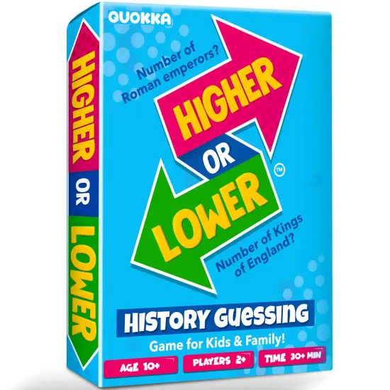 Higher or Lower History Board Game for Kids {1}