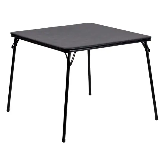 Emma and Oliver Foldable Card Table with Vinyl Table Top - Game Table - Portable Table {8}