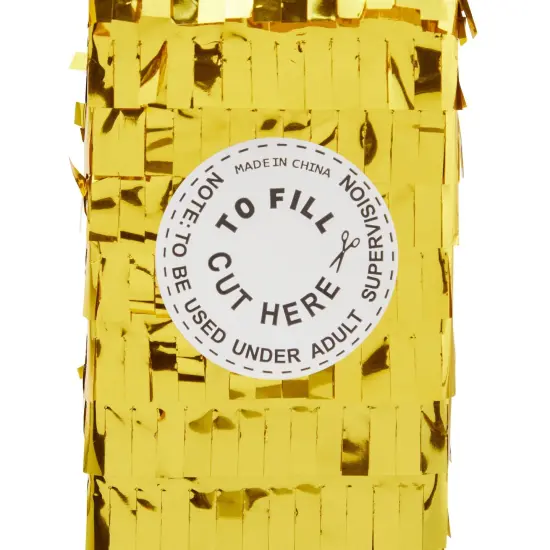 Juvale Gold Foil Number 1 Pinata for Kids Ages 3–14 Birthday Party Decorations, Centerpieces, Anniversary Celebrations, Small (16 x 3 x 10 In) {6}