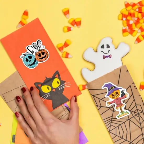 110PCS Halloween Pumpkin Stickers {2}