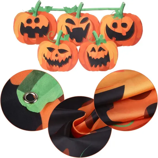 Halloween Pumpkin Flag Hanging Banner {2}