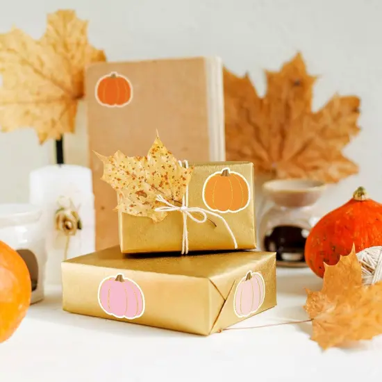 1000Pcs Fall Pumpkin Stickers {4}