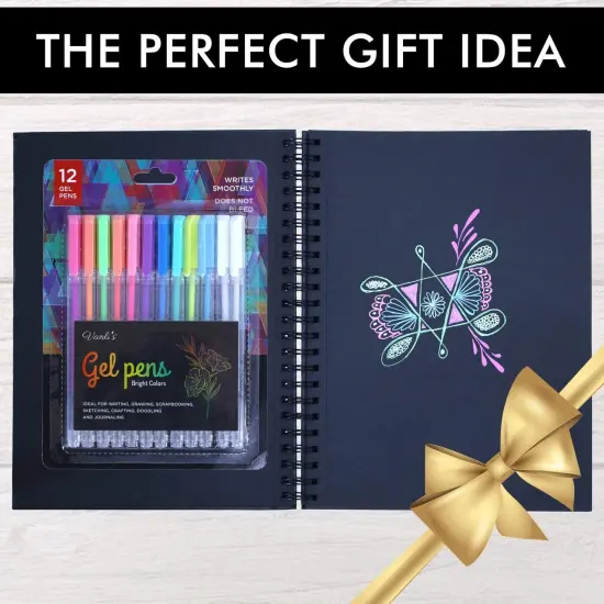 12 Pack Ball Point Gel Pens Set {4}