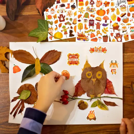 48 Sheets Fall Stickers - 1440 PCS {5}