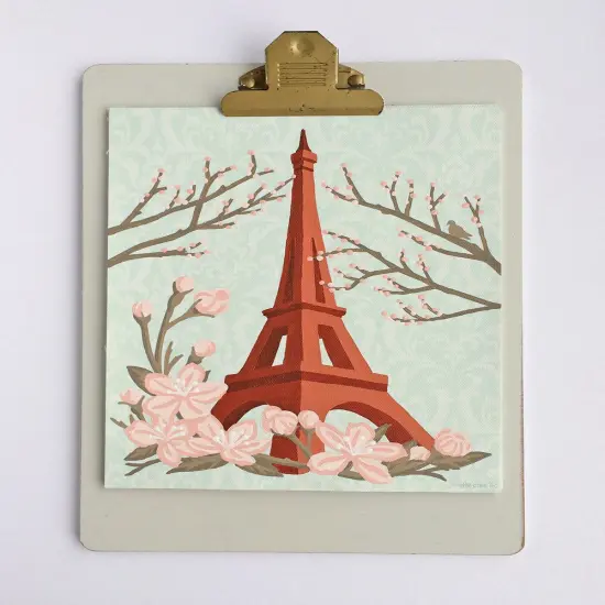 Eiffel Tower with Cherry Blossoms | 8x10 paint-by-number kit {4}