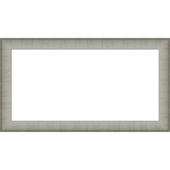 Elegant Brushed Narrow Framed Dry Erase Magnetic Board Pewter {1}