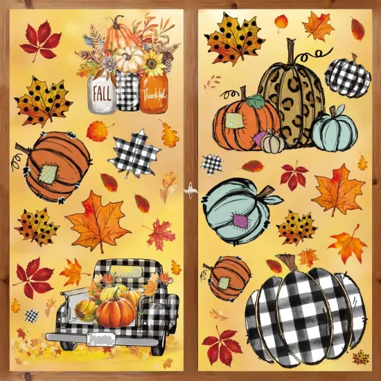 108 PCS Fall Window Cling Sticker {2}