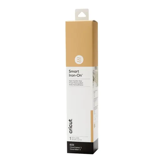 Smart Iron On, Gold - 9ft Roll (13'x108') Heat Transfer Vinyl for Maker-12ft {1}