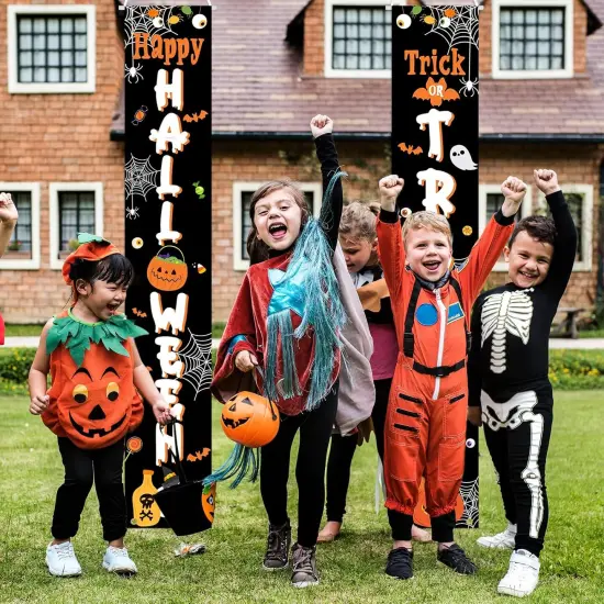 Trick or Treat Door Banner - Halloween Decorations {4}