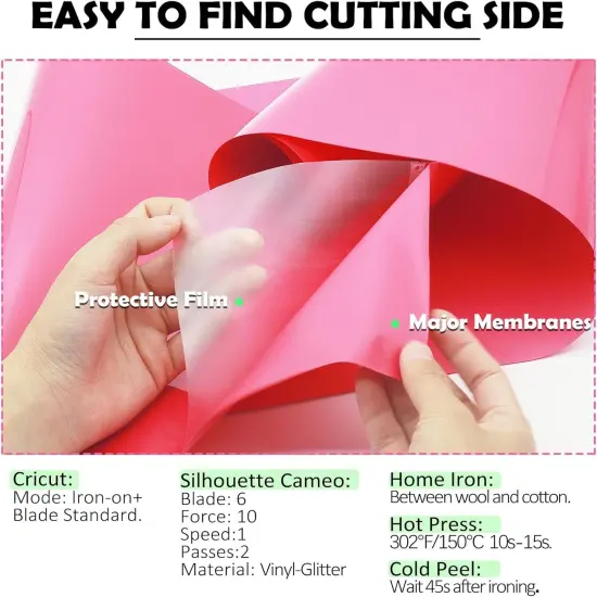 HTV Heat Transfer Vinyl Bundle - 20 Pack 12'' x 100 FT Heat Transfer Vinyl Rolls Bulk {3}