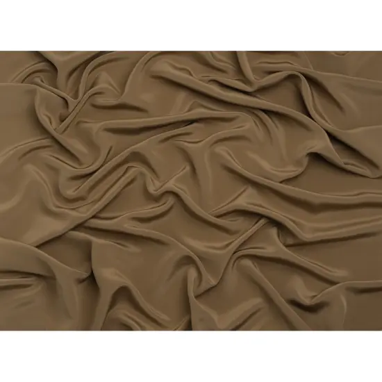 1 Yard Silk 4 Ply Crepe Fabric 44" Wide Capers Gray Luxury Dressmaking Material {3}