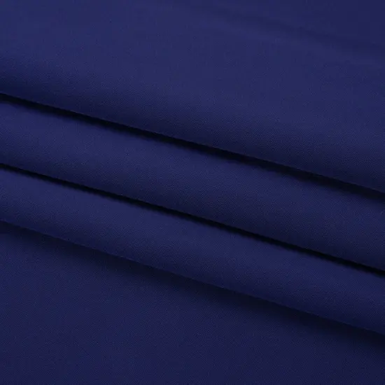 1 Yard Estate Blue Silk 4 Ply Crepe Fabric Premium Collection , 44 Inches Width {4}