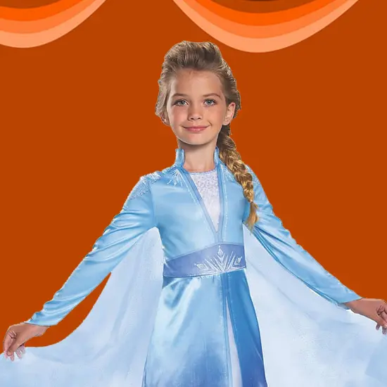 Girl&rsquo;s Elsa Classic Costume from Disney Frozen for School Parties {2}