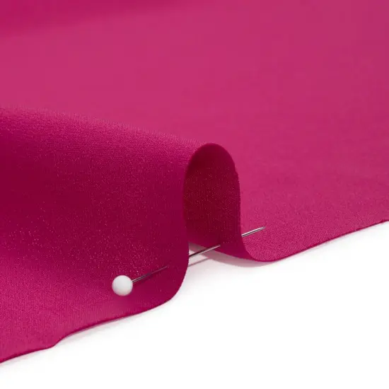 1 Yard Silk 4 Ply Crepe Magenta Haze Pure Silk Fabric for Designer Suits, 44 Inches Width {2}
