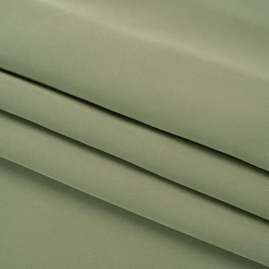 1 Yard Oil Green Silk 4-Ply Crepe 44" Wide Luxurious Solid Silk Fabric {4}