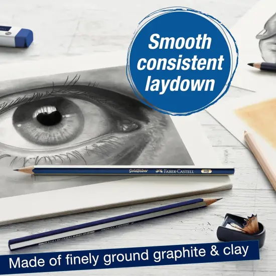 Graphite Pencils Drawing Set: 12 Art Pencils for Sketching (4H, 3H, 2H, H, F, HB, B, 2B, 3B, 4B, 5B, and 6B), Shading Kit {3}