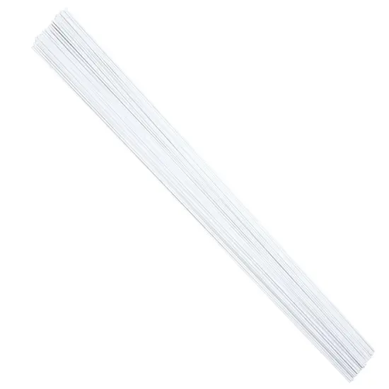 18 Gauge White Floral Stem Wire 16 inch, 50 PCS Per Pack {5}