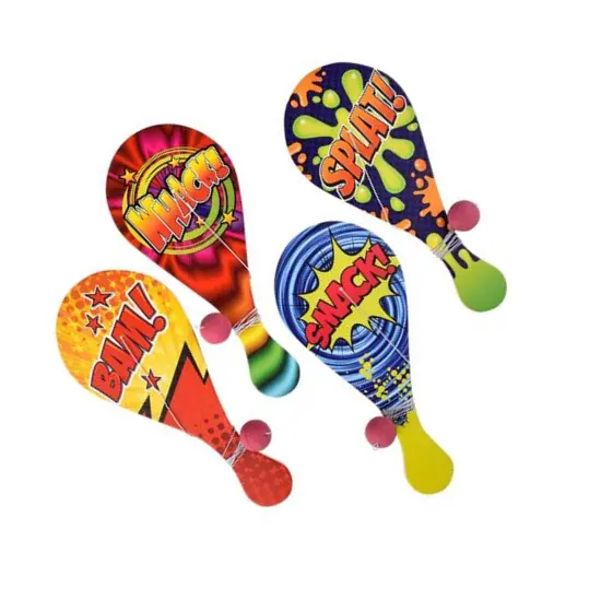 10 Inches Superhero Paddle Balls {3}