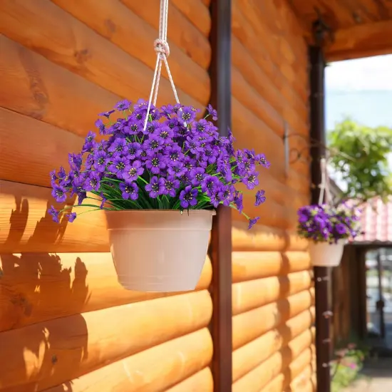 21 Bundles Summer Bushes Outdoor Artificial Flowers {4}