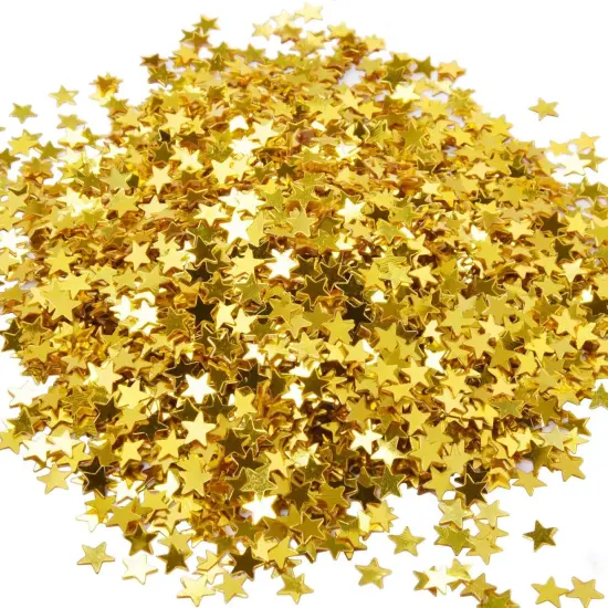 Star Confetti Table Confetti Metallic Foil Stars Sequin for Party Wedding Decorations, 30 Grams/ 1 ounce (Gold) {1}