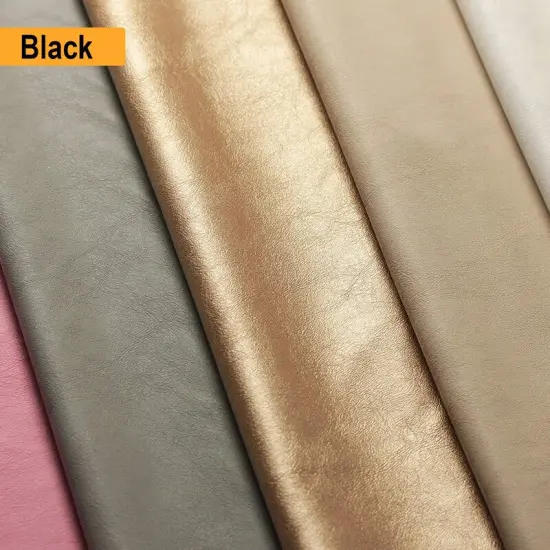 Ricco Leather High Quality Solid Leather Look Poly Fabric Coral {3}