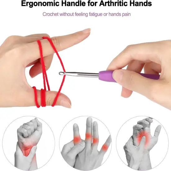 Katech Crochet Hooks Kit with Case {5}