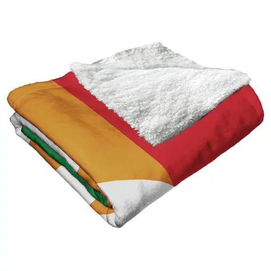 MLB Pride Series Silk Touch Sherpa Throw Blanket 50×60 Inches Philadelphiaphillies {3}
