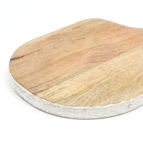 Handmade Wooden Cheese Board/Plater - 15" x 9" {5}
