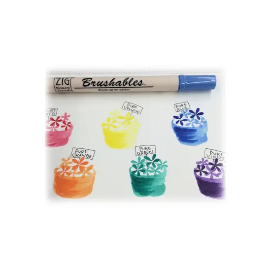 Brushables Dual-Tip Markers - 6 Color Set Vivid {2}