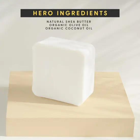 Shea Butter Soap Base - 5Lb Melt and Pour Soap Making Supplies with Organic Shea Butter - No Palm Oil, Vegan, Antioxidant-Rich and Gentle on the Skin - Crafting Recipe Book Included {3}