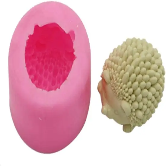3D Hedgehog Soap Mold Craft Art Silicone Soap Mold DIY Handmade Candle Mold {3}