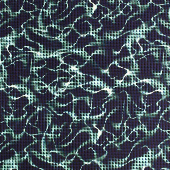 Digital Wave Lightning Printed Spandex Fabric {4}