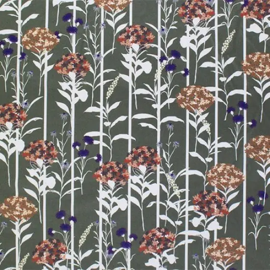 1 Yard Autumn Silhouettes Printed Spandex Fabric {1}