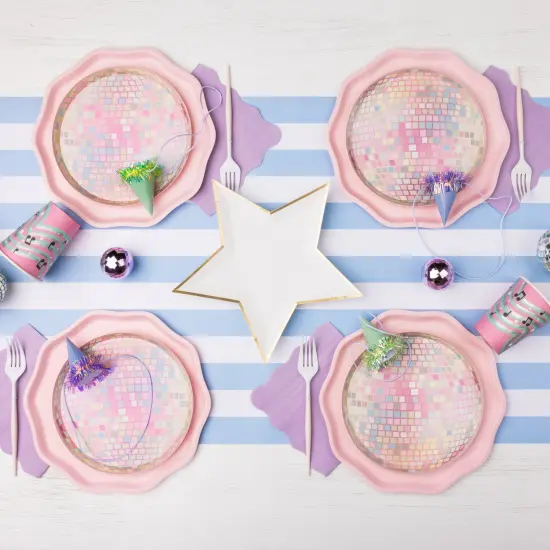 BLANC WHITE STAR SHAPED PLATES {4}