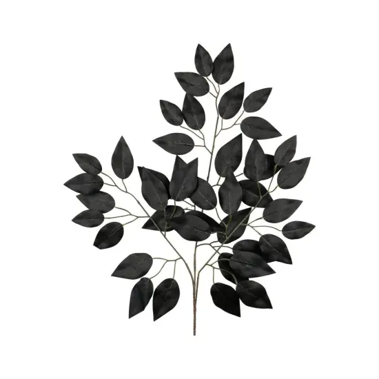 23" Silk Ficus Spray: Black (Set of 12) {1}
